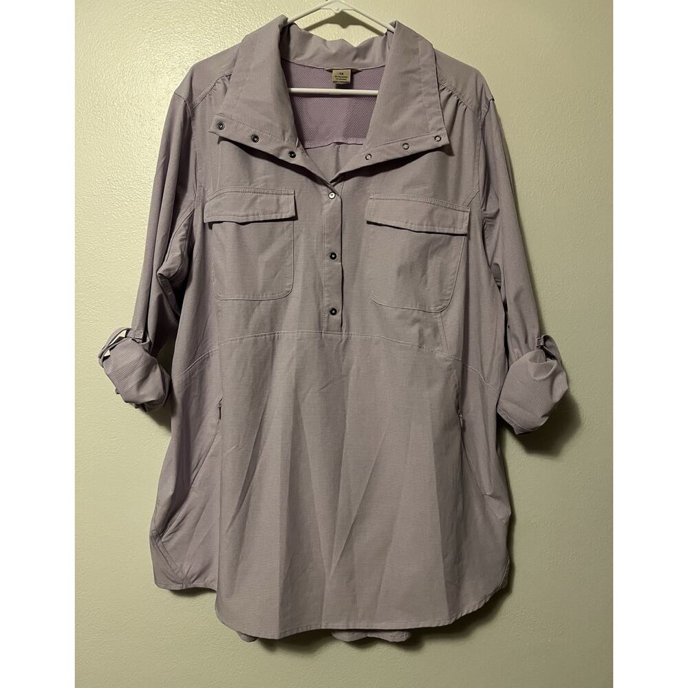 Duluth Trading Women’s Sol Survivor Sun Protection Tunic Shirt Top Size 1X